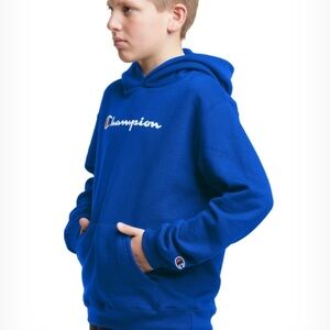 BIG KIDS' PULLOVER HOODIE, SCRIPT LOGO